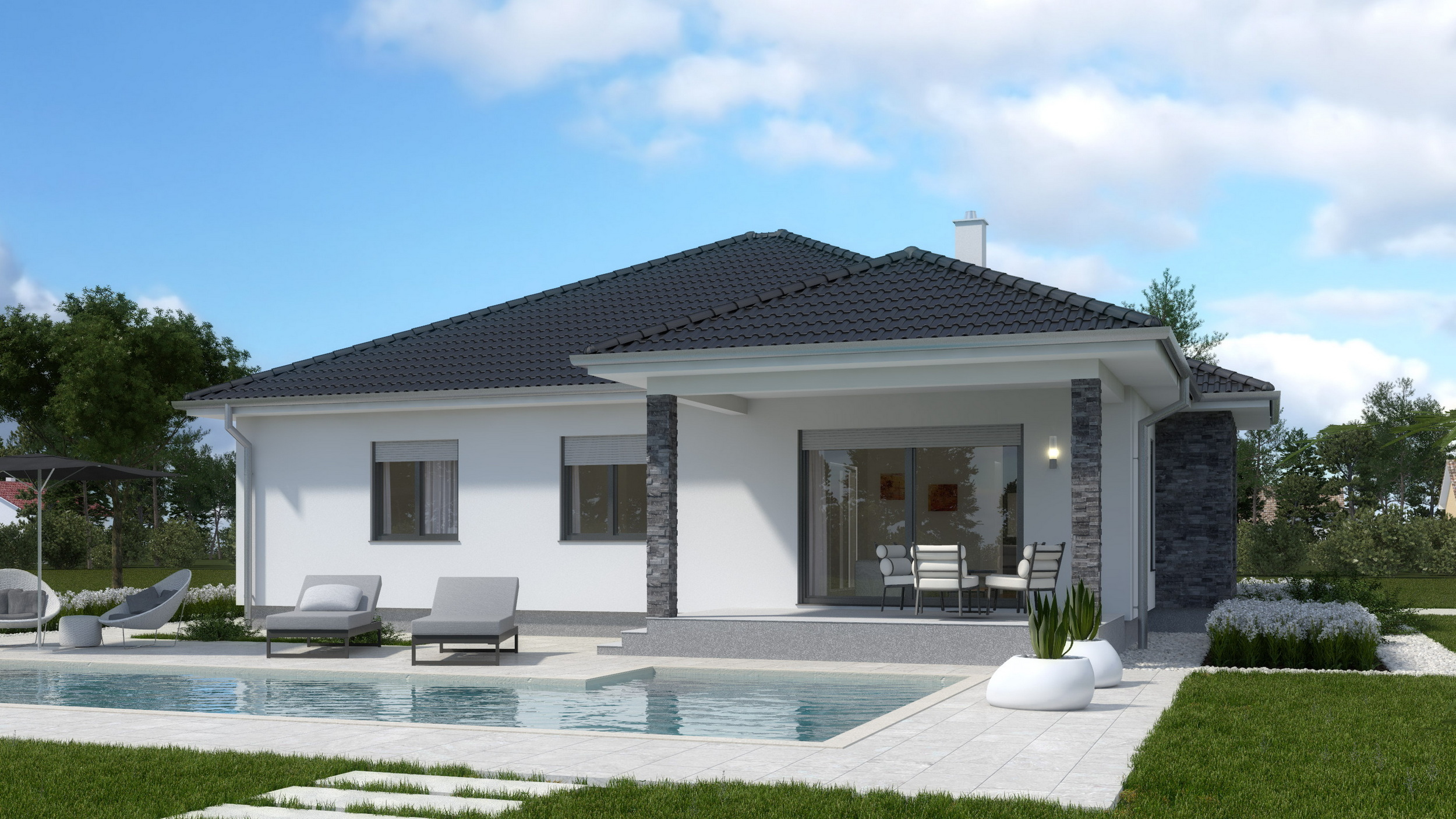 Montažna kuća Anamarija – prizemnica 153 m²