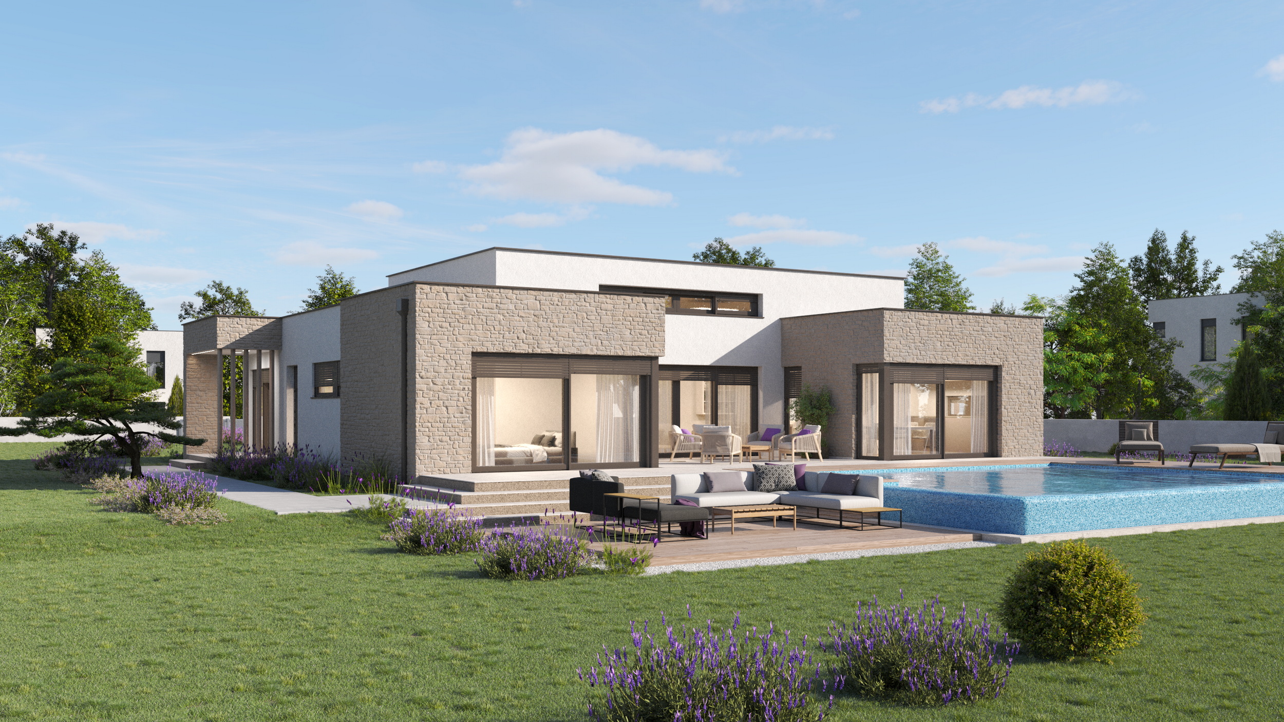 Montažna kuća Edita – prizemnica 200 m²