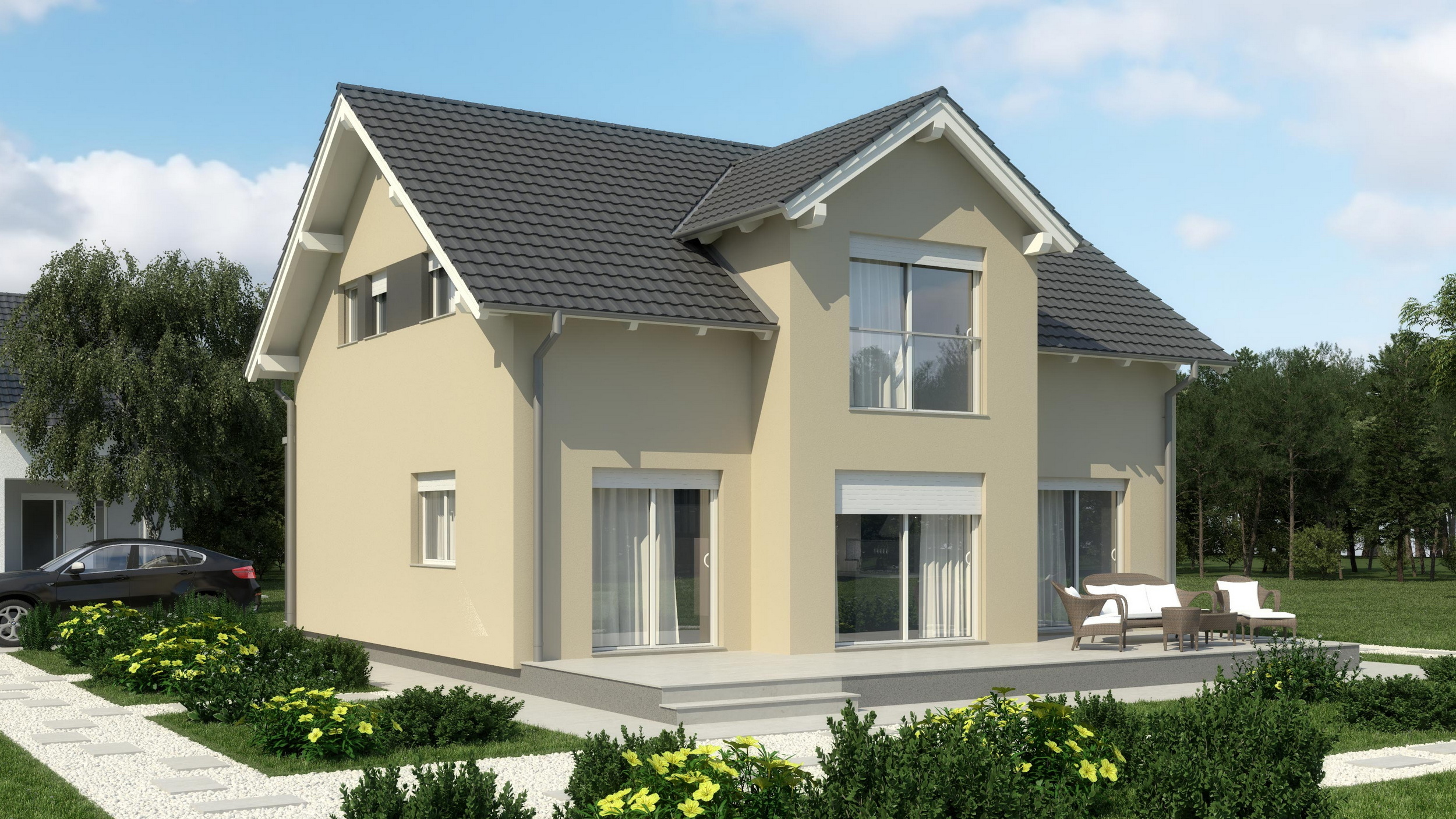 Montažna kuća Emanuela – kuća s potkrovljem 165 m²