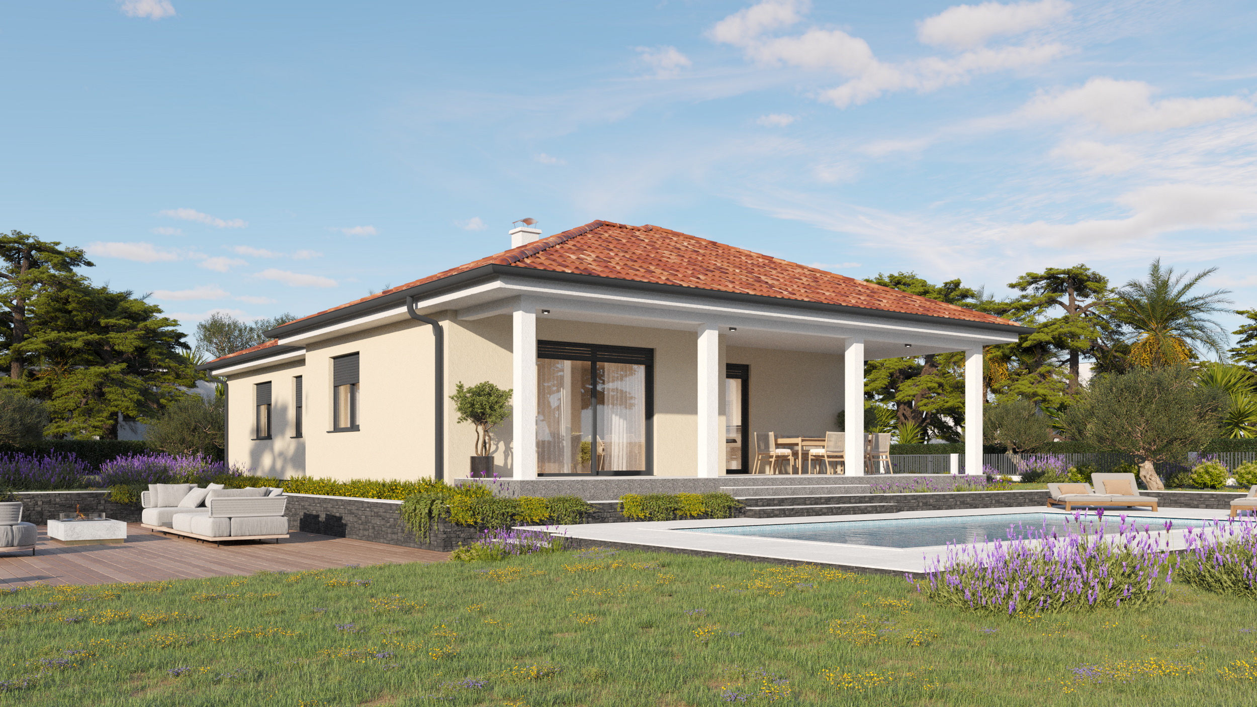 Montažna kuća Kelly – prizemnica 126 m²