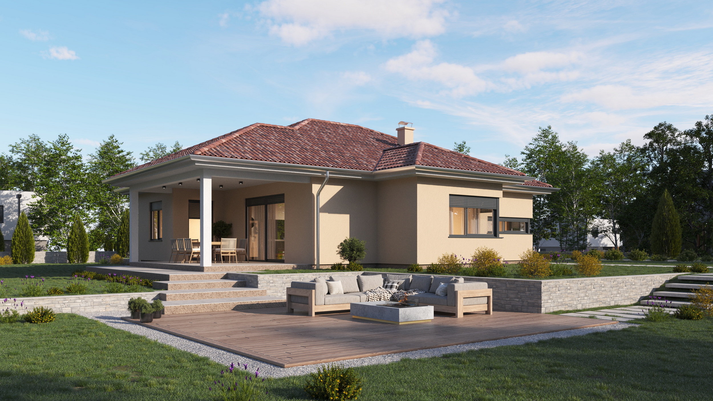 Montažna kuća Lara – prizemnica 137 m²