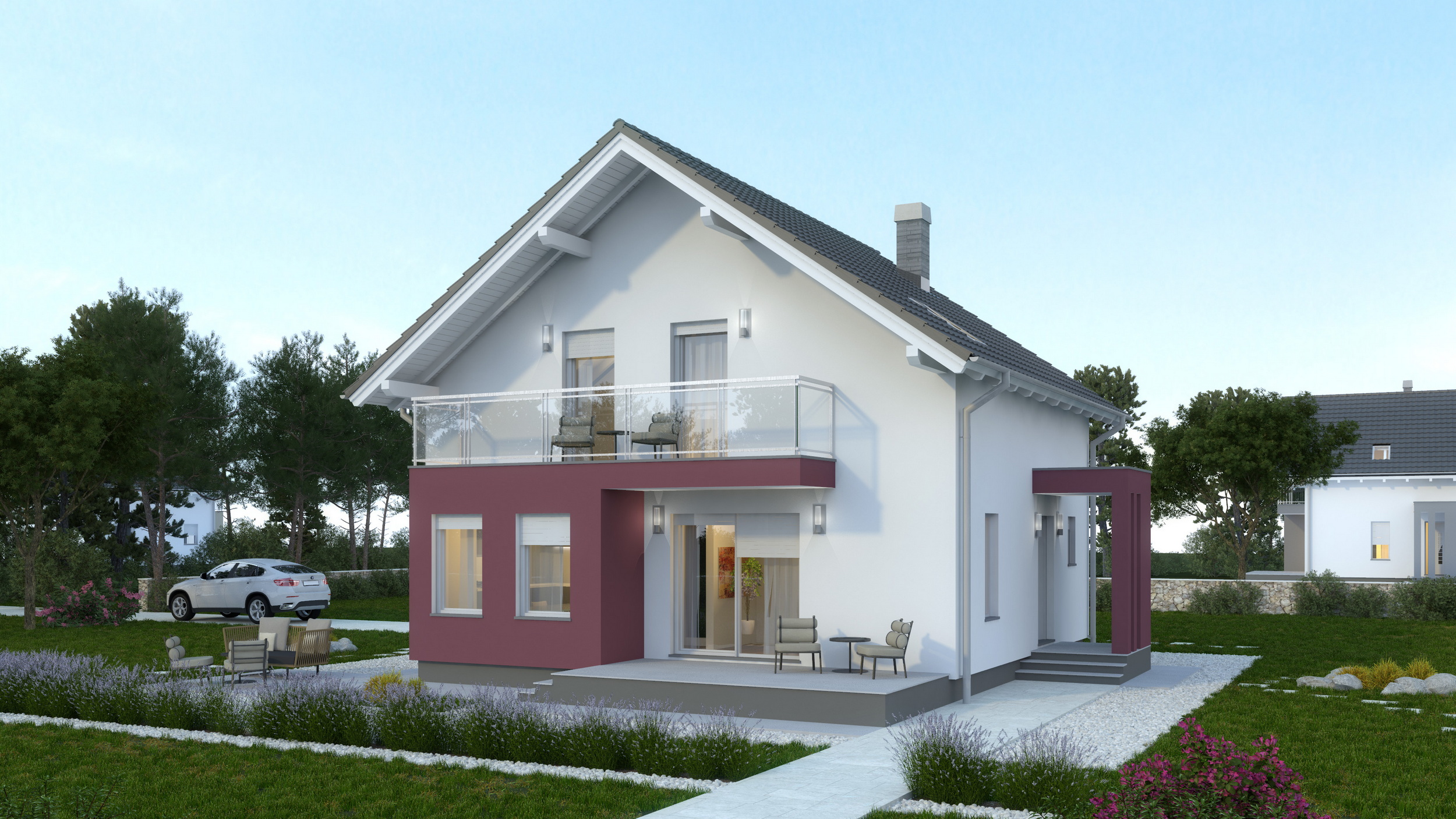 Montažna kuća Leonida – kuća s potkrovljem 145 m²
