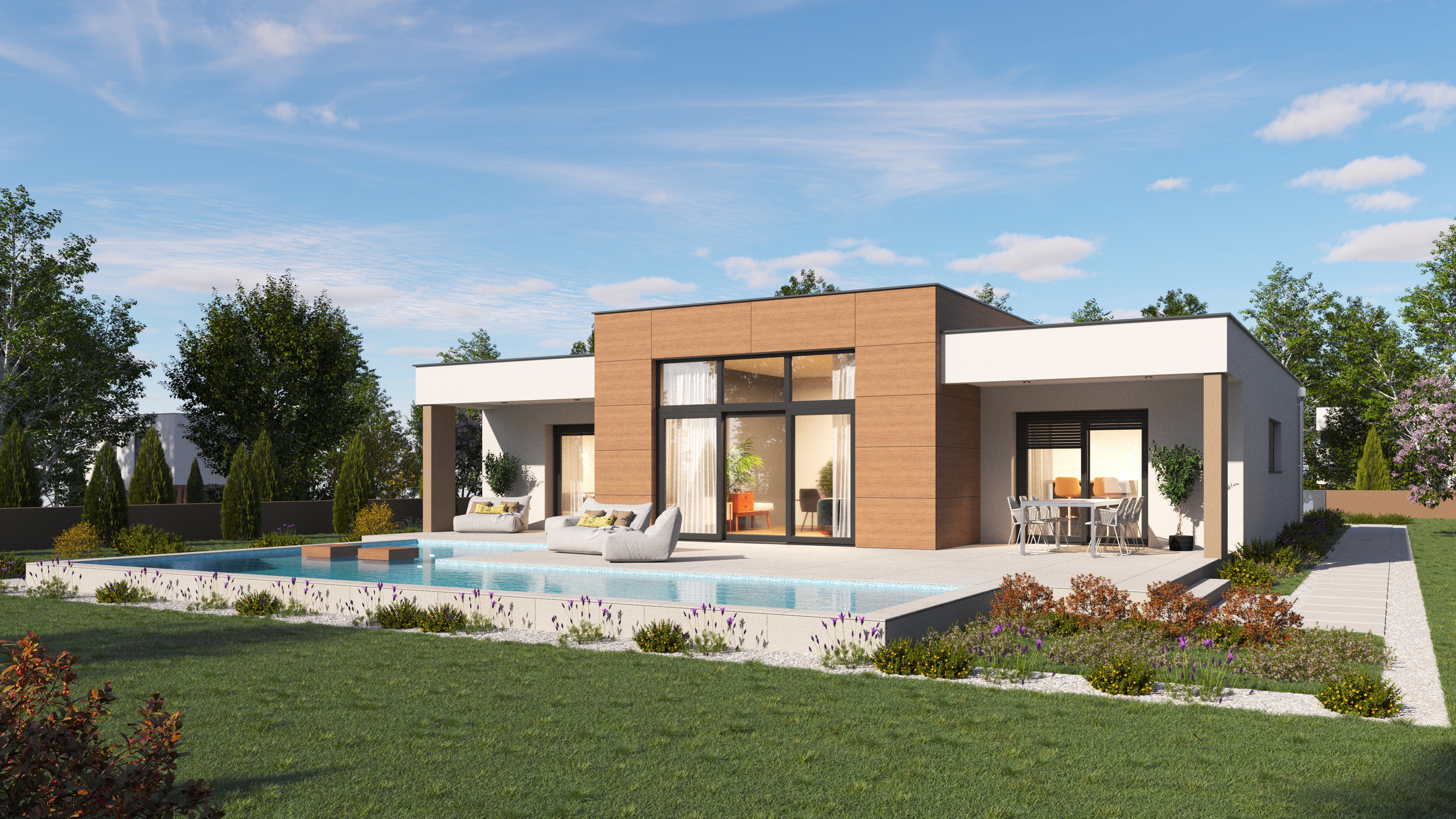Montažna kuća Lores – prizemnica 163 m²