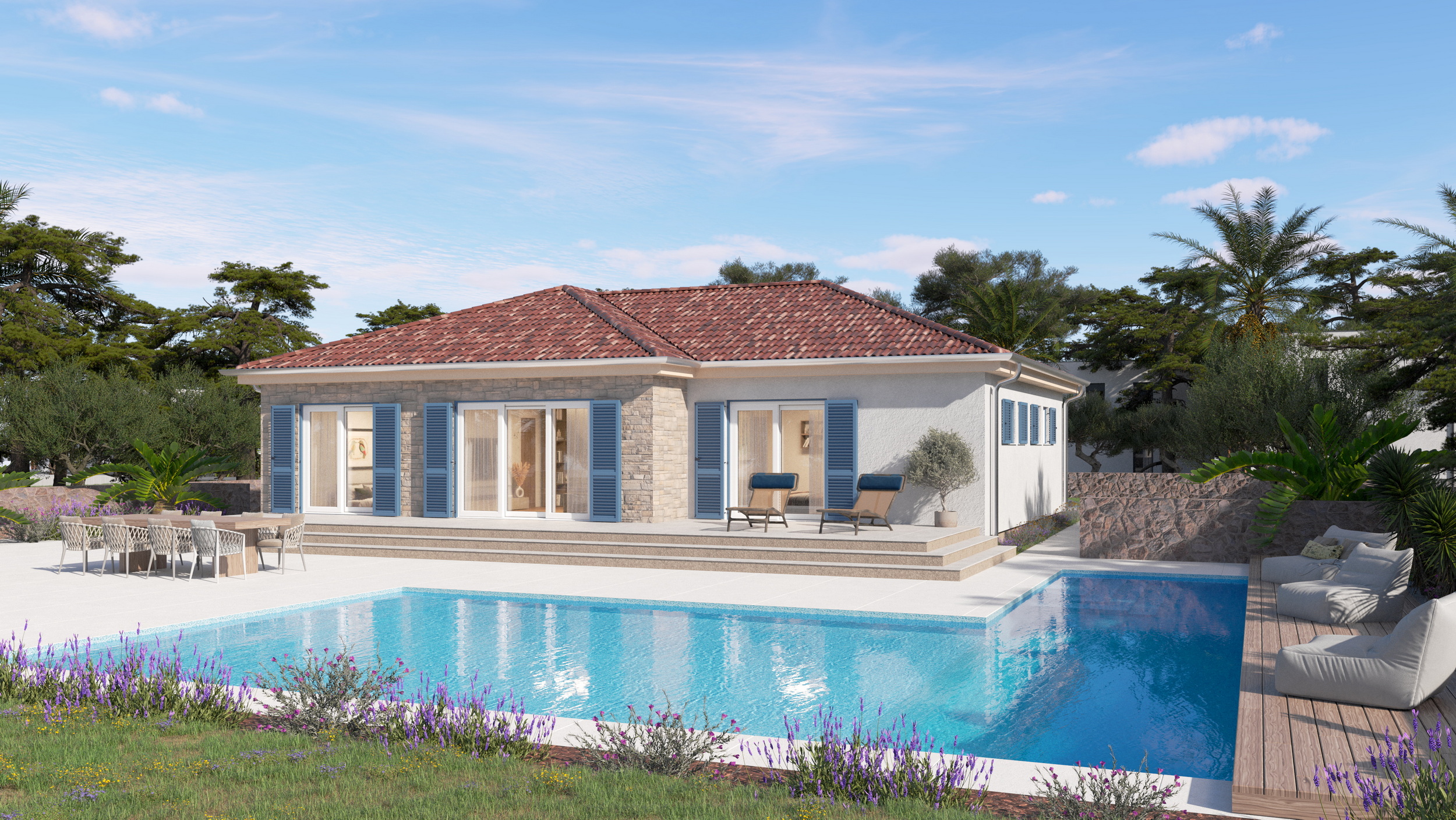 Montažna kuća Olivia – prizemnica 112 m²