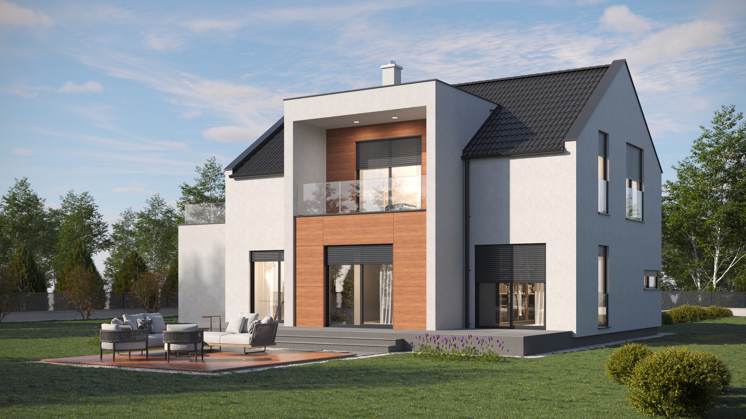 Montažna kuća Patricia – kuća s potkrovljem 184 m²