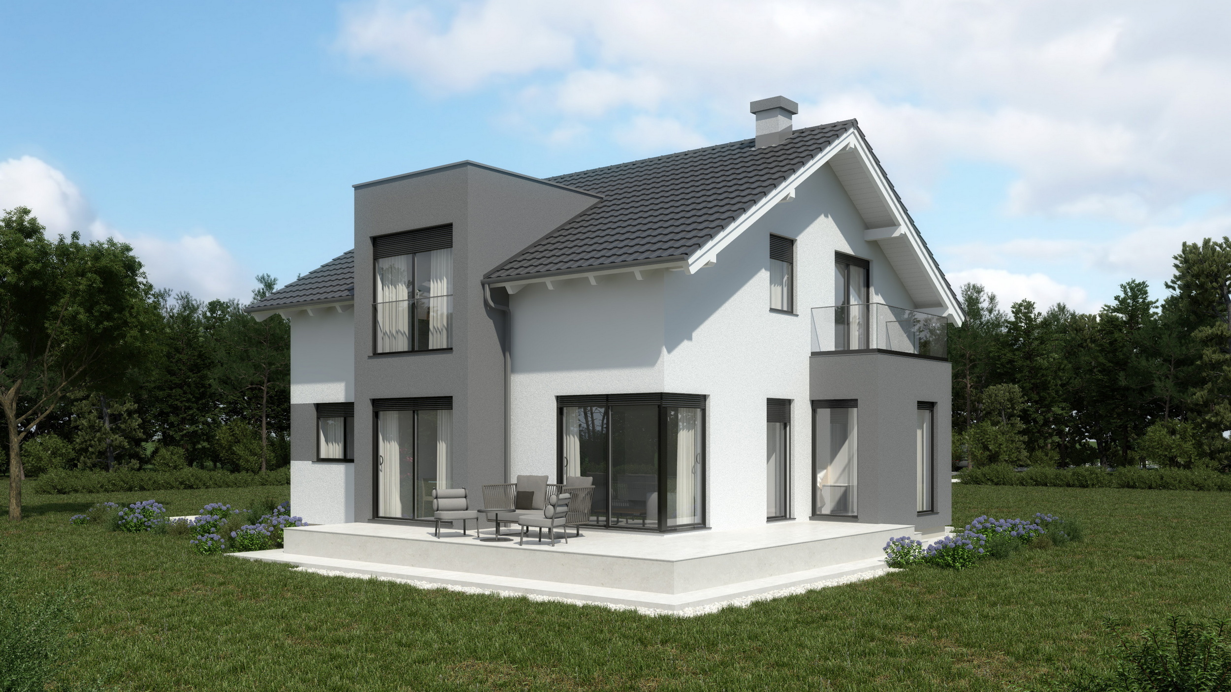 Montažna kuća Renata – kuća s potkrovljem 161 m²